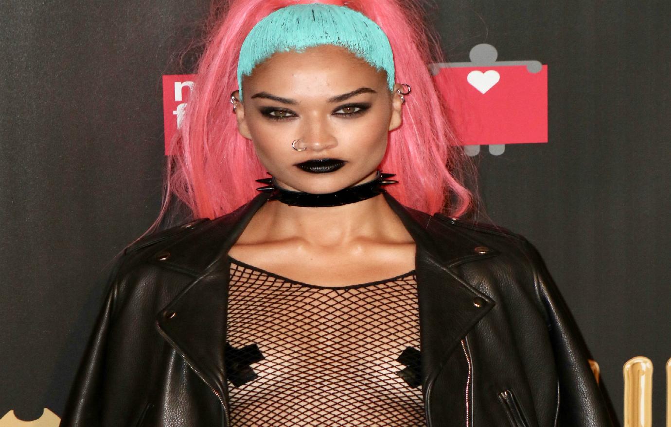 Shanina Shaik with her addition to the best celebrity Halloween costumes.