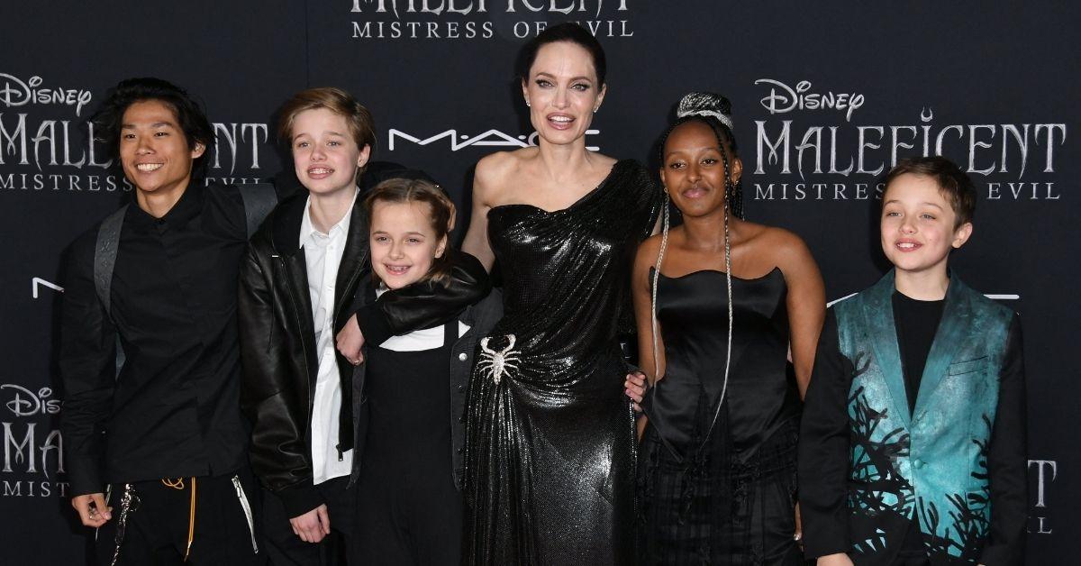 angelina jolie kids rebel leaving la wildfires oscar snub