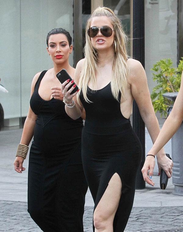 Kardashians Uncovered Khloe S Side Boob Kim S Cleavage And Kendall S Deep V Revealed On Beach