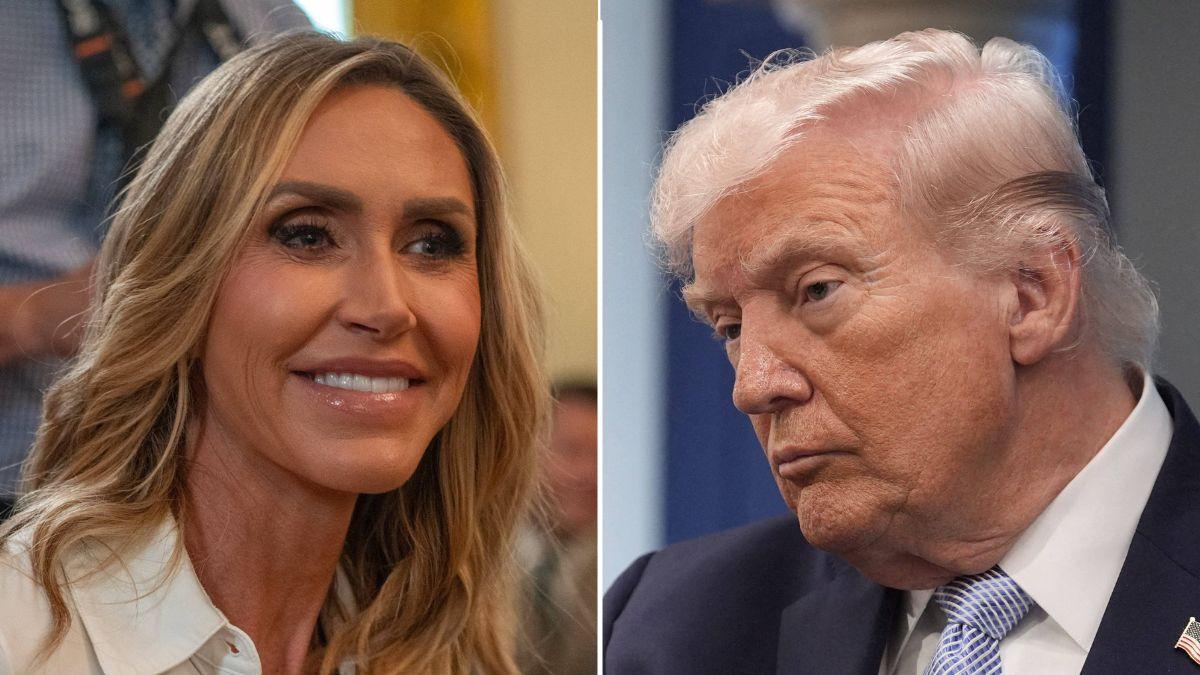 picture of Lara Trump and Donald Trump