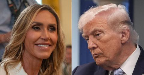 picture of Lara Trump and Donald Trump