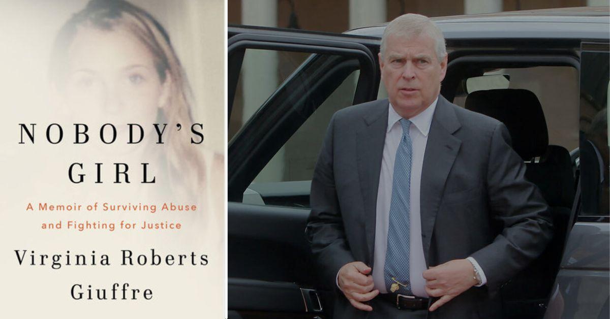 Photo of Prince Andrew and Virginia Giuffre's memoir Nobody's Girl