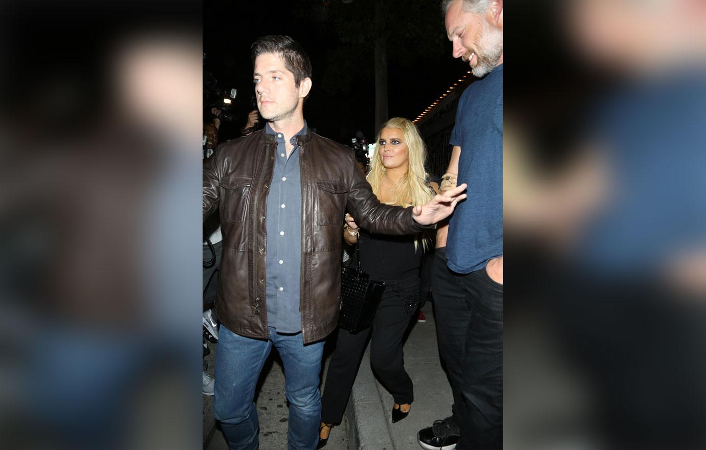 jessica simpson drunk wild night eric johnson birthday party