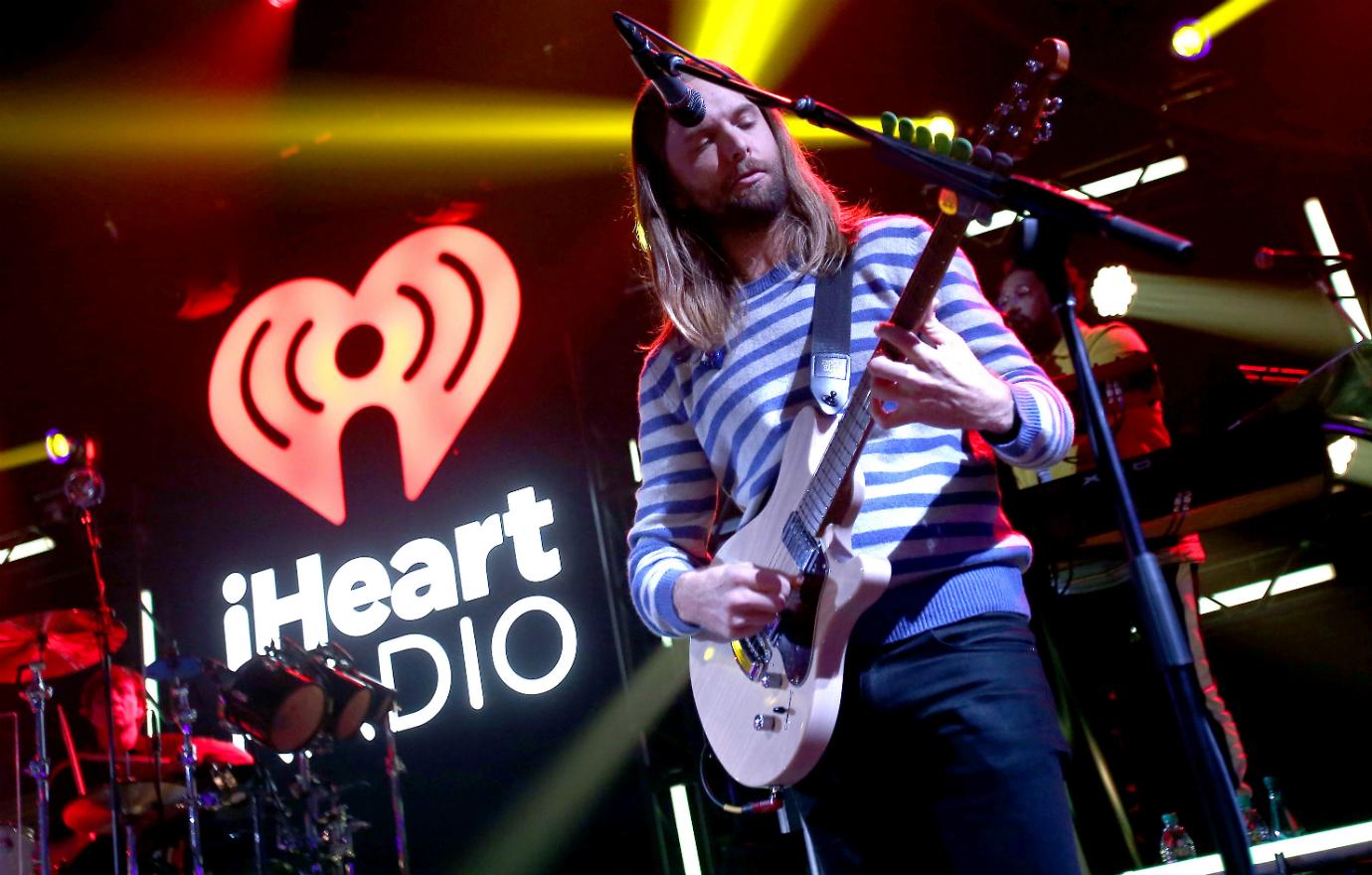 James Valentine of Maroon 5 performed at the iHeartRadio Album Release Party with Maroon 5 at iHeartRadio Theater on November 7, 2017 in Burbank, California.