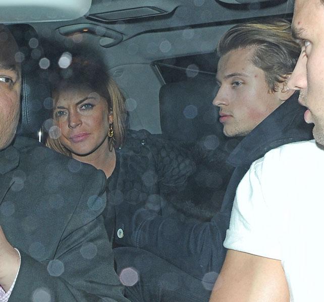 //lindsay lohan leaves chakana nightclub