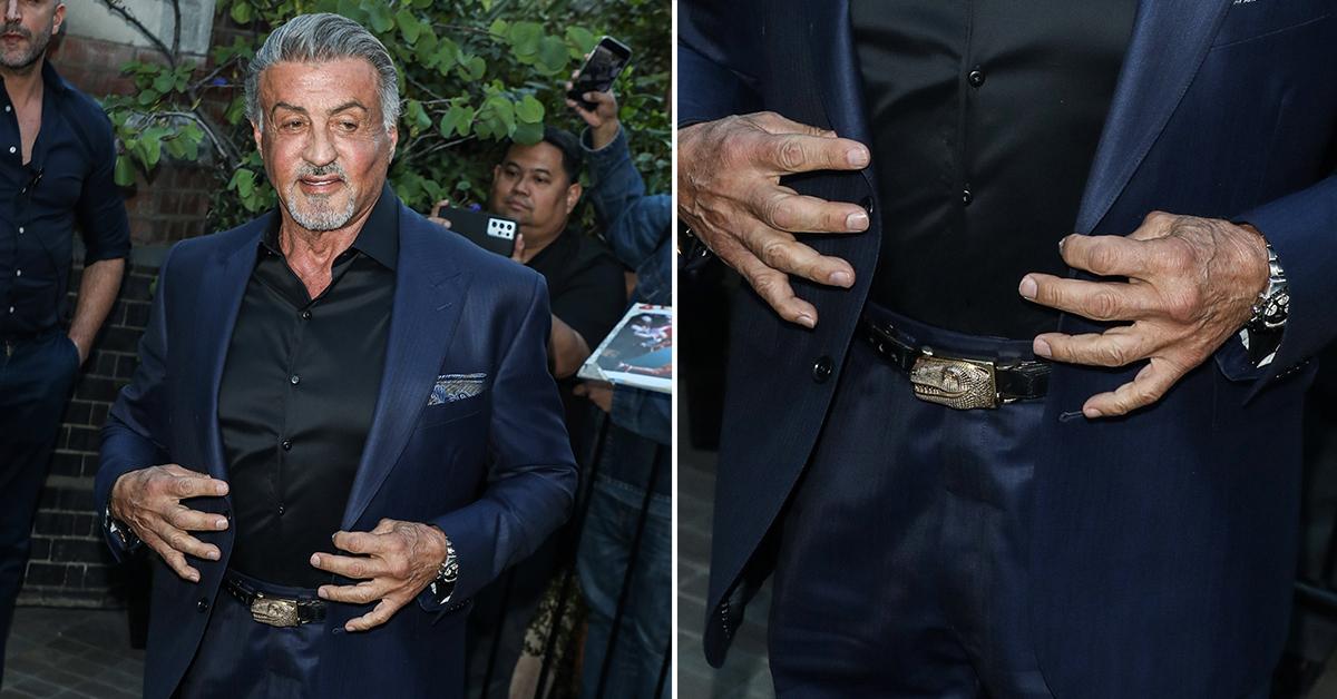 Sylvester Stallone Poses with His 'Loving' Daughters,' Jokes He Wants Them  to 'Stop Growing