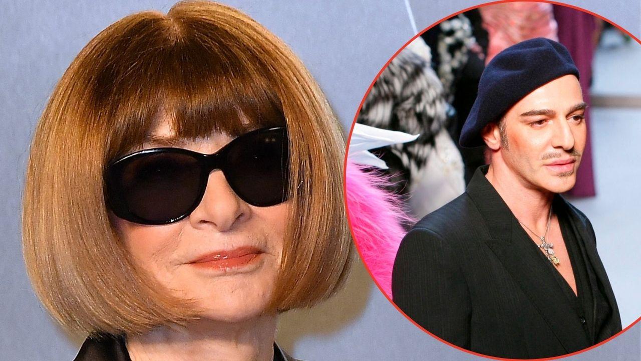 Anna Wintour defended the decision to honor John Galliano with a Costume Institute exhibition.