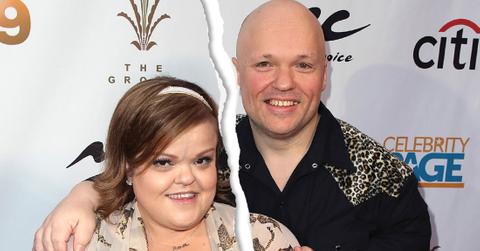 Digitally Torn Photo Of Christy Gibel Wearing Blouse with Leopards on it and husband Todd Wearing Black Shirt