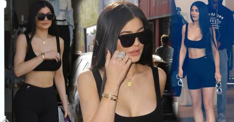 Kylie Jenner Bra Spandex Shorts Life Of Kylie