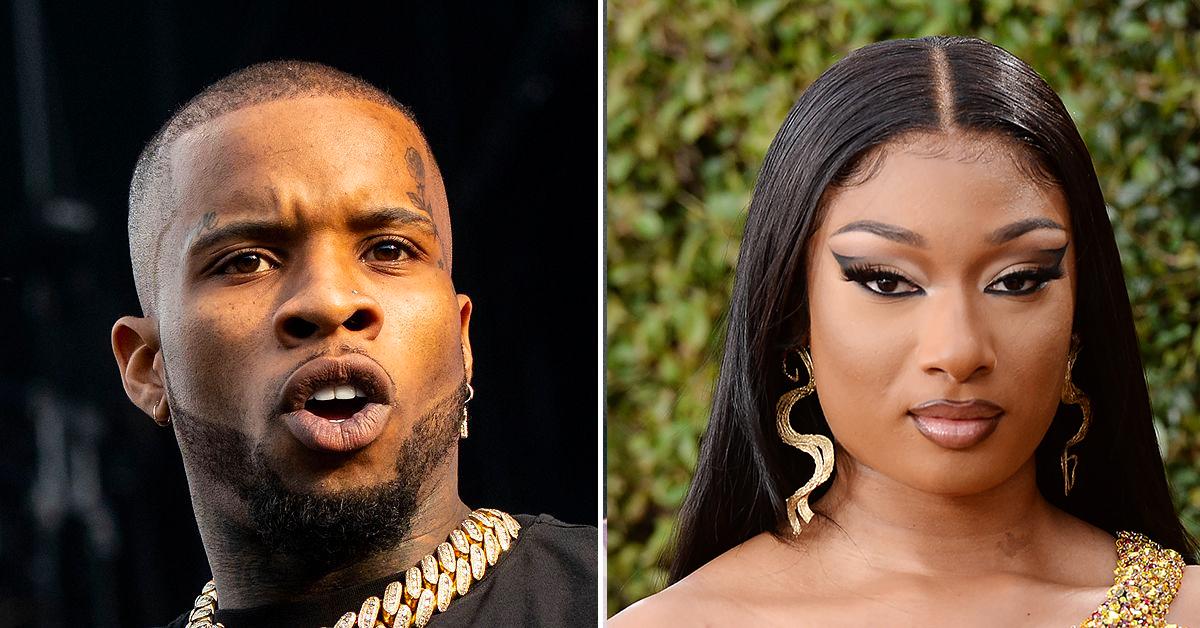 tory lanez hancuffed arrested megan thee stallion bail