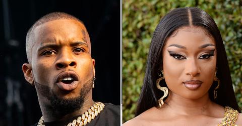 tory lanez hancuffed arrested megan thee stallion bail