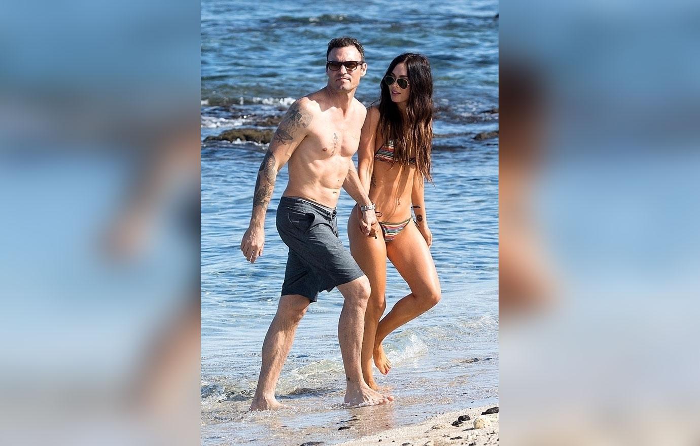 Megan Fox Bikini Husband Kiss