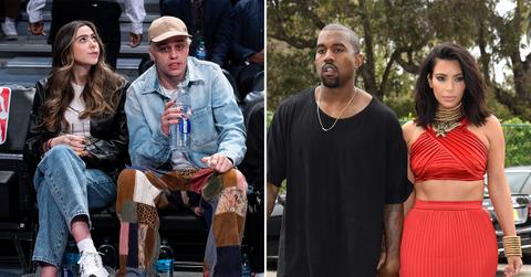 pete davidson sister courtside knicks kim kardashian kanye west reunion lv miami pp