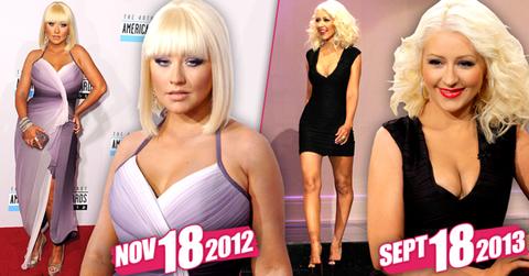 //christina aguilera fat skinny wide