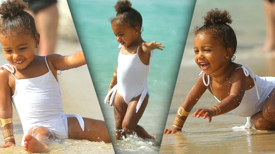 //north west cute bathing suit beach st barts pp