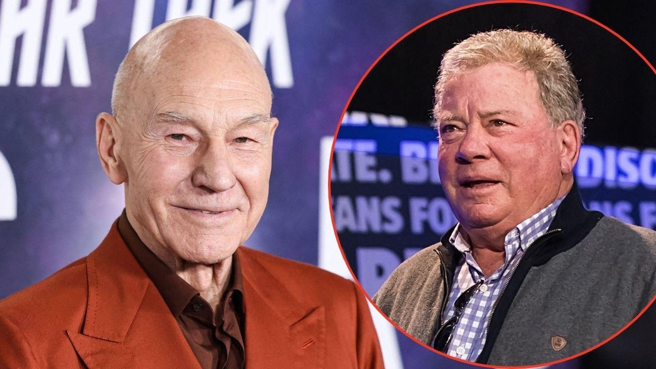 Split image of Patrick Stewart and William Shatner