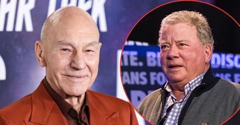 Split image of Patrick Stewart and William Shatner