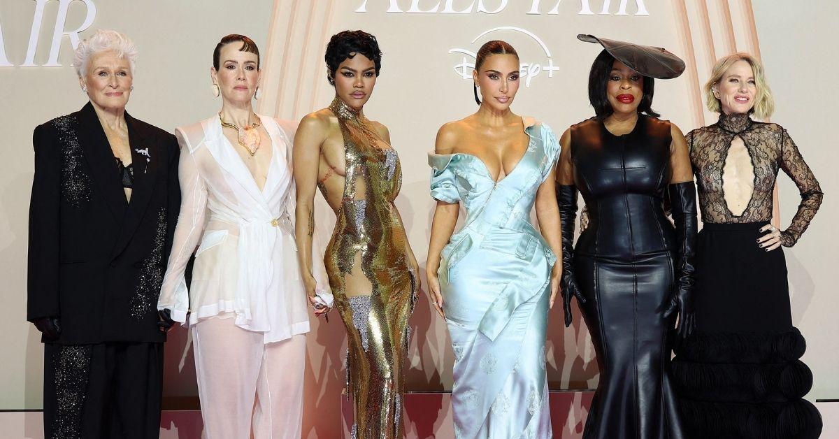 picture of Glenn Close, Sarah Paulson, Teyana Taylor, Kim Kardashian, Niecy Nash-Betts and Naomi Watts.