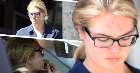 Kate Upton Tweezing In Car