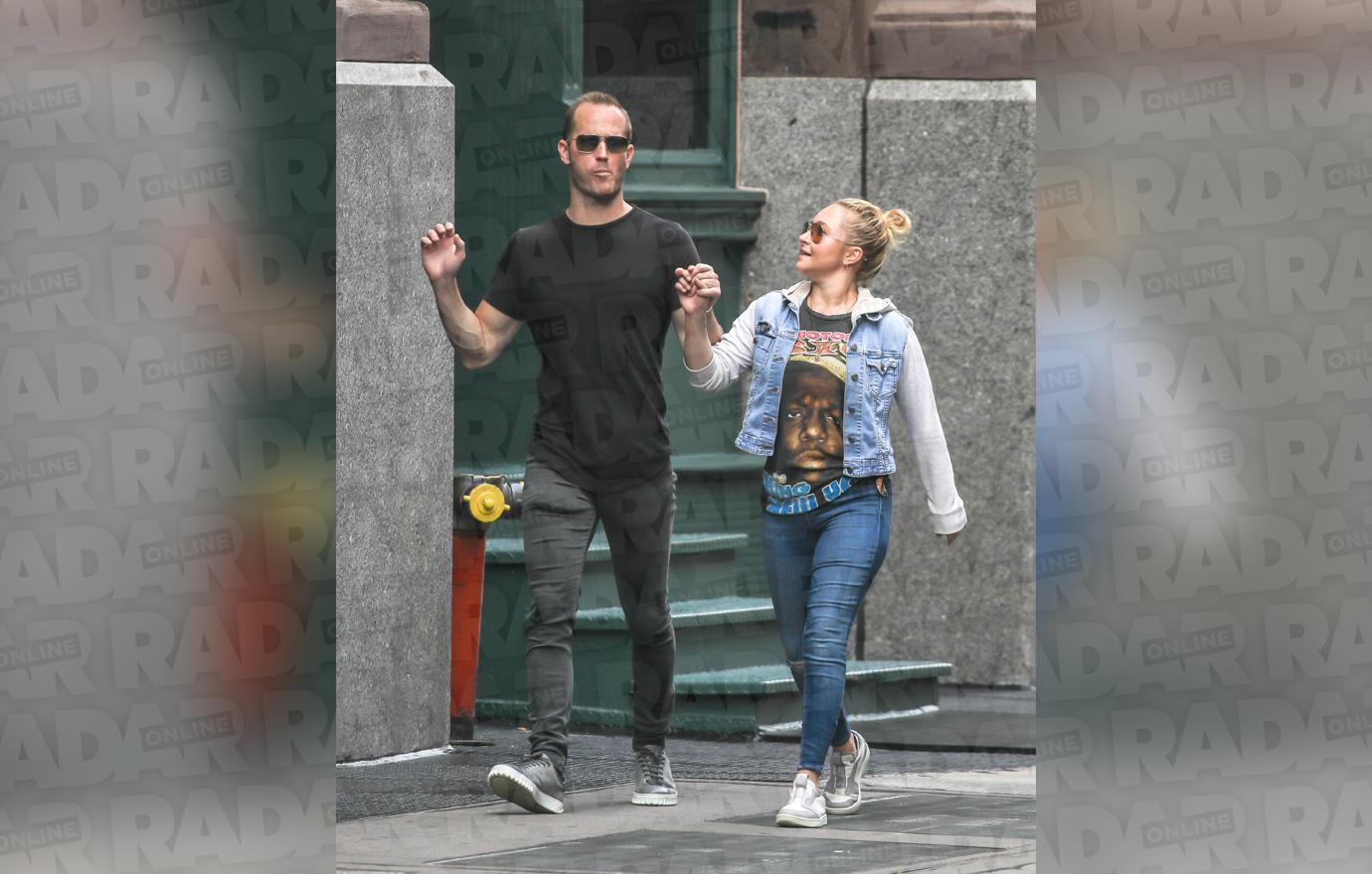 Hayden Panettiere and boyfriend's brother are spotted in New York City.