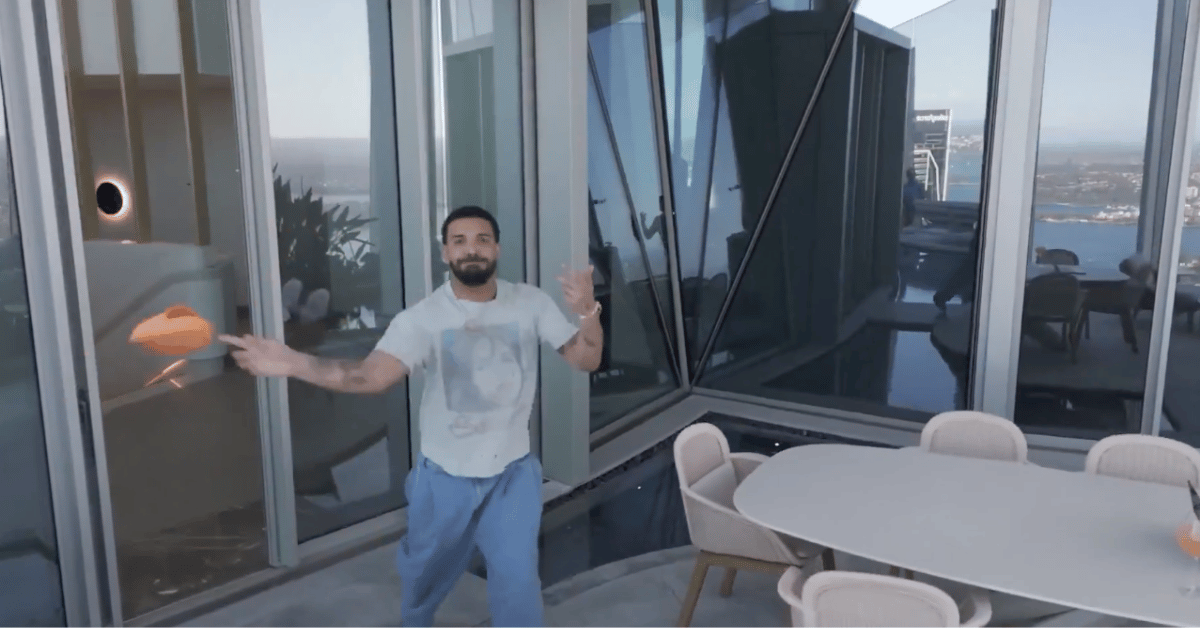 drake gets called out by fans over bizarre staged drone video