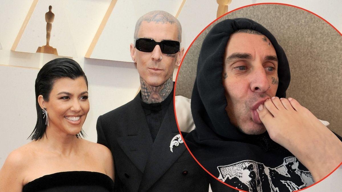 Photo of Kourtney Kardashian and Travis Barker