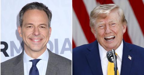 split image of Jake Tapper and Donald Trump