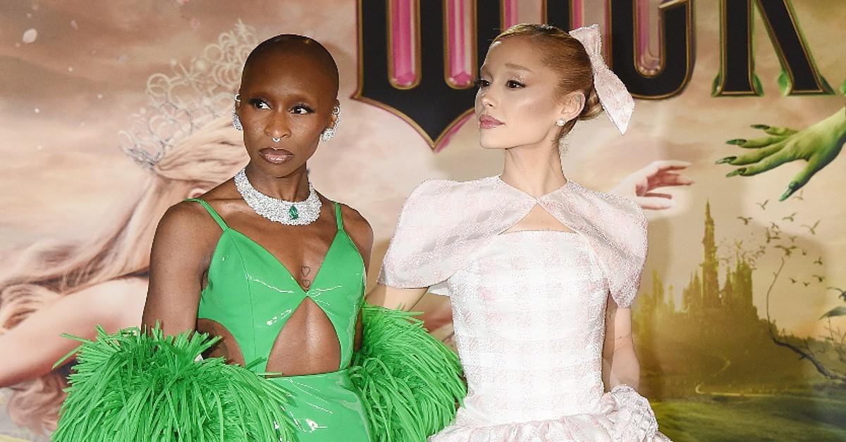 skeletal ariana grande accused of having disturbing starvation contest with wicked co star cynthia erivo it looks like a skinny off