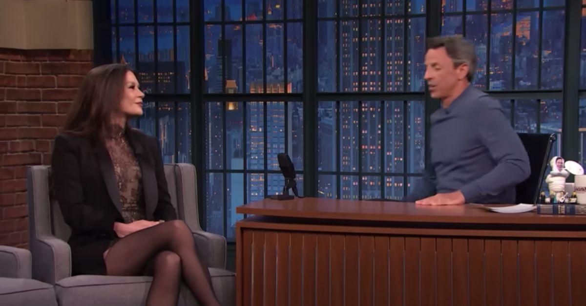 picture of Catherine Zeta-Jones and Seth Meyers