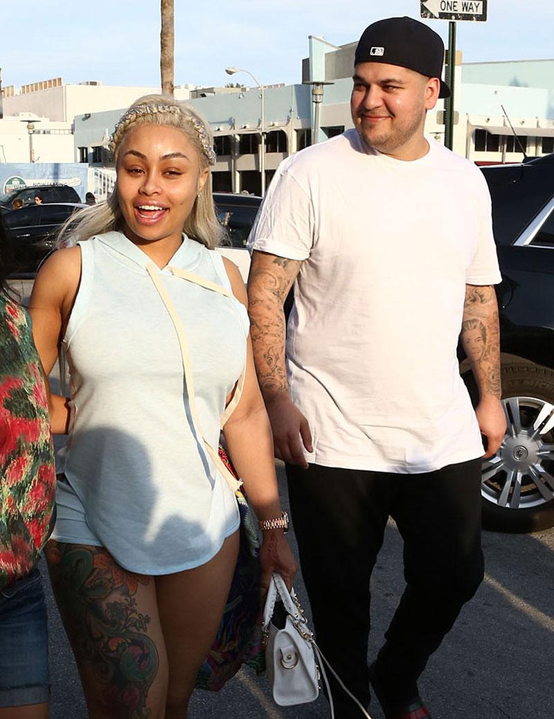 //rob kardashian blac chyna pregnant breakup clause contract filming