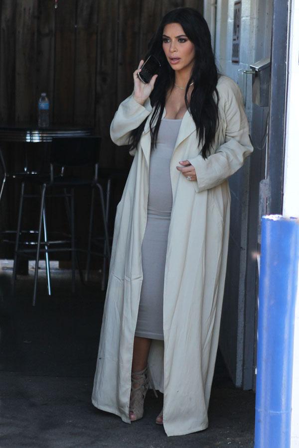 Kim Kardashian's Sweaty Pregnancy Coats