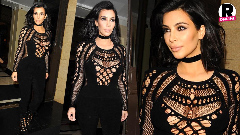 Kim Kardashian Mesh shirt