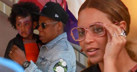 //beyonce jay z attend birthday party blue ivy after fight pp