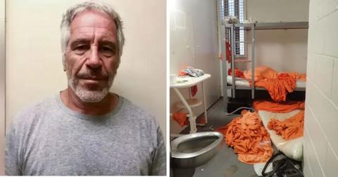 photo of jefrey epstein and his bedsheets
