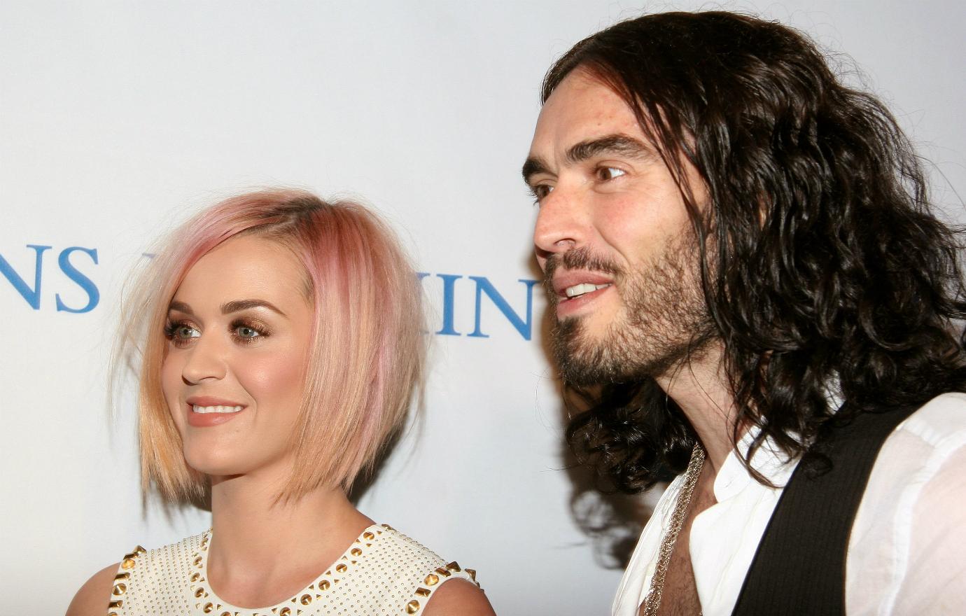 Katy Perry and actor Russell Brand attended the 3rd annual 'Change Begins Within' benefit celebration held at the Los Angeles Times Central Court on December 3, 2011 in Los Angeles, California.