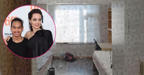 Collect pics show the inside of a two-bed dormitory room at Yonsei University’s international campus in Incheon where Hollywood star Angelina Jolie’s eldest son Maddox Jolie-Pitt, 18, is about to begin studying biotechnology. Inset, Maddox Jolie-Pitt, Angelina Jolie