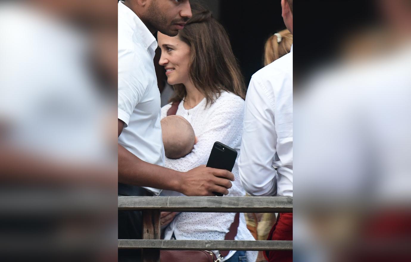 Pippa Middleton Shows Off New Baby Arthur In St Barths