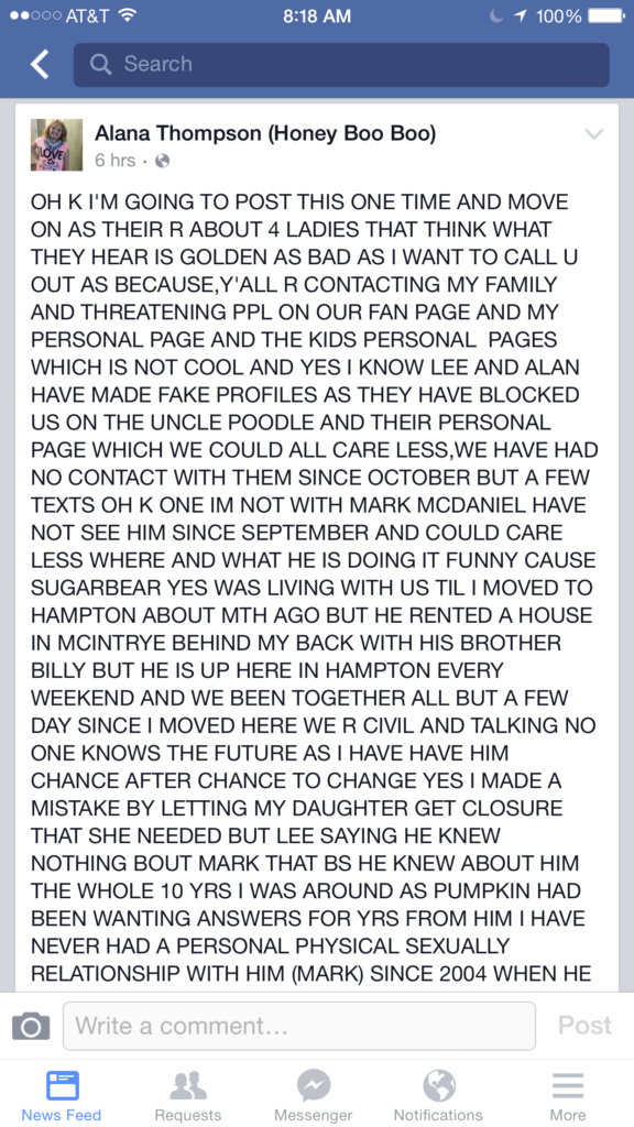 mama june facebook parent rant  x