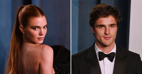 A photo of Kendall Jenner alongside a photo of Jacob Elordi