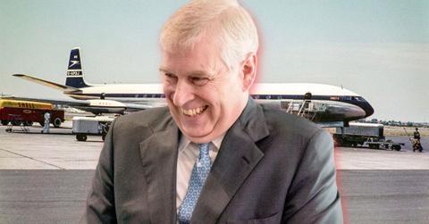 Photo of a plane and Andrew Windsor