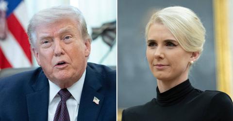 split image of Donald Trump and Natalie Harp