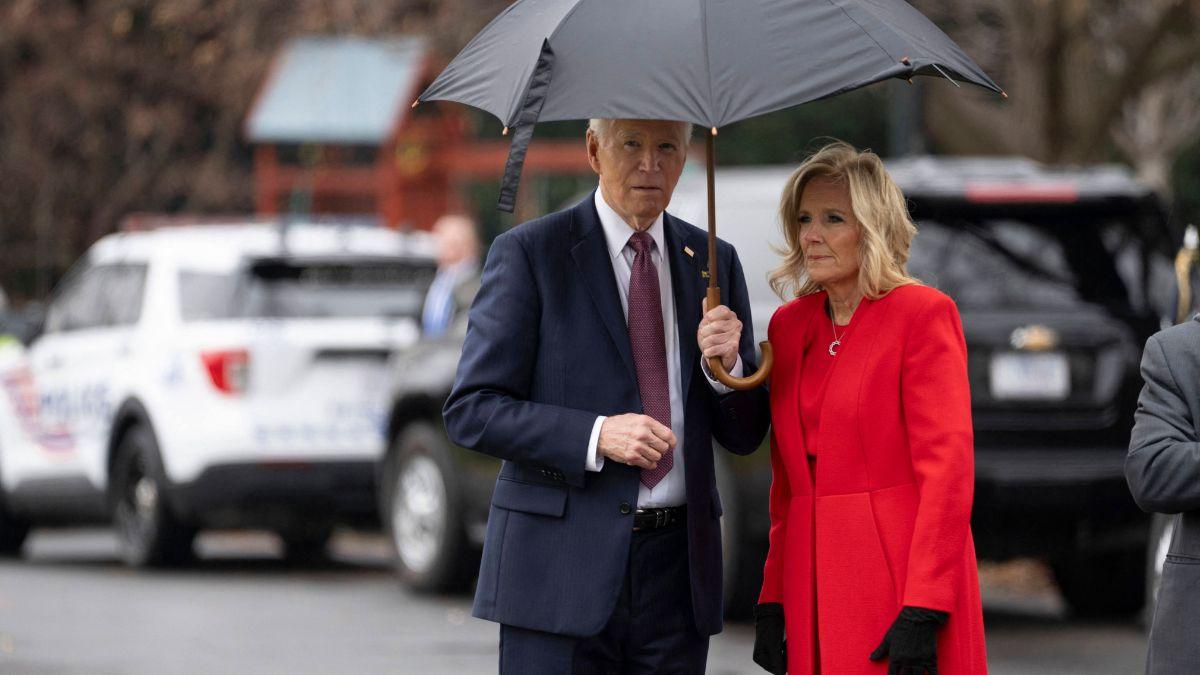 A photo of Joe and Jill Biden