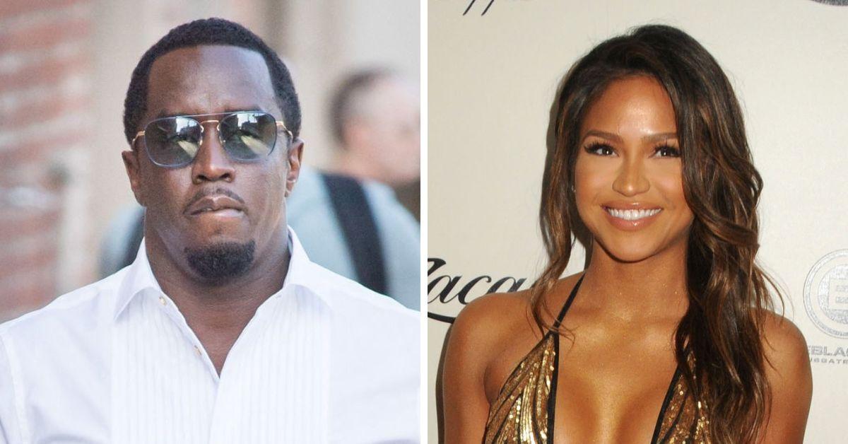 Split photo of Sean 'Diddy' Combs, Cassie Ventura