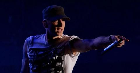 eminem performing on stage
