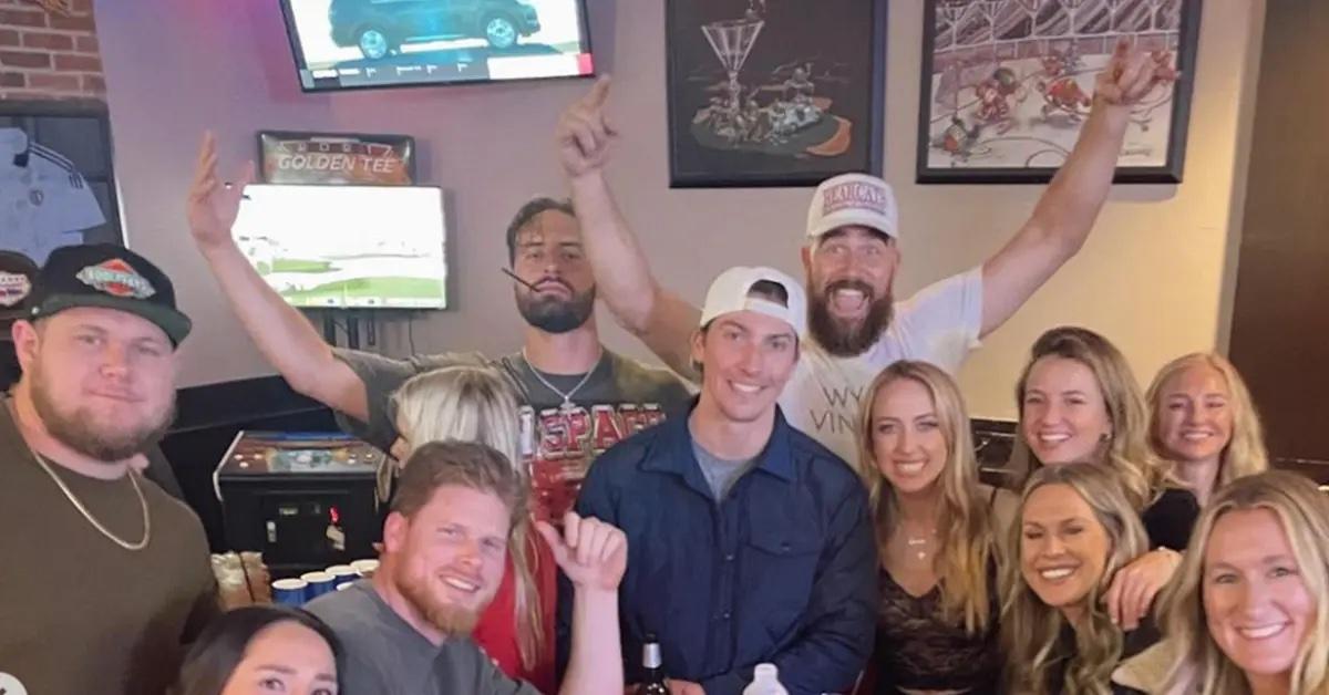 travis kelce whisked away from chiefs parade video