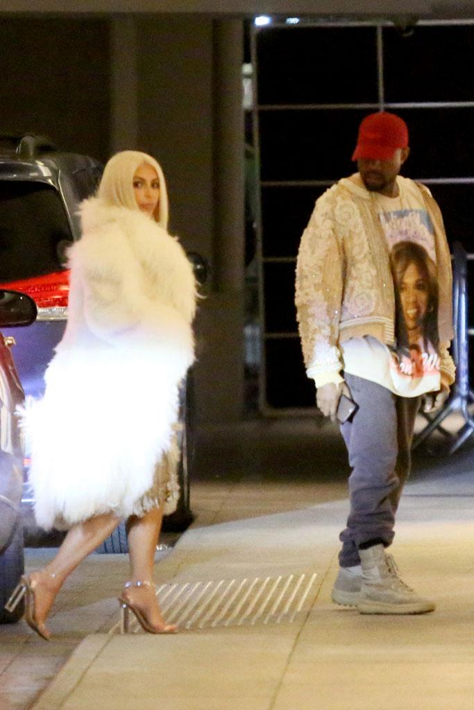 Kim Kardashian Kanye West Lamar Odom Shirt Fashion Show