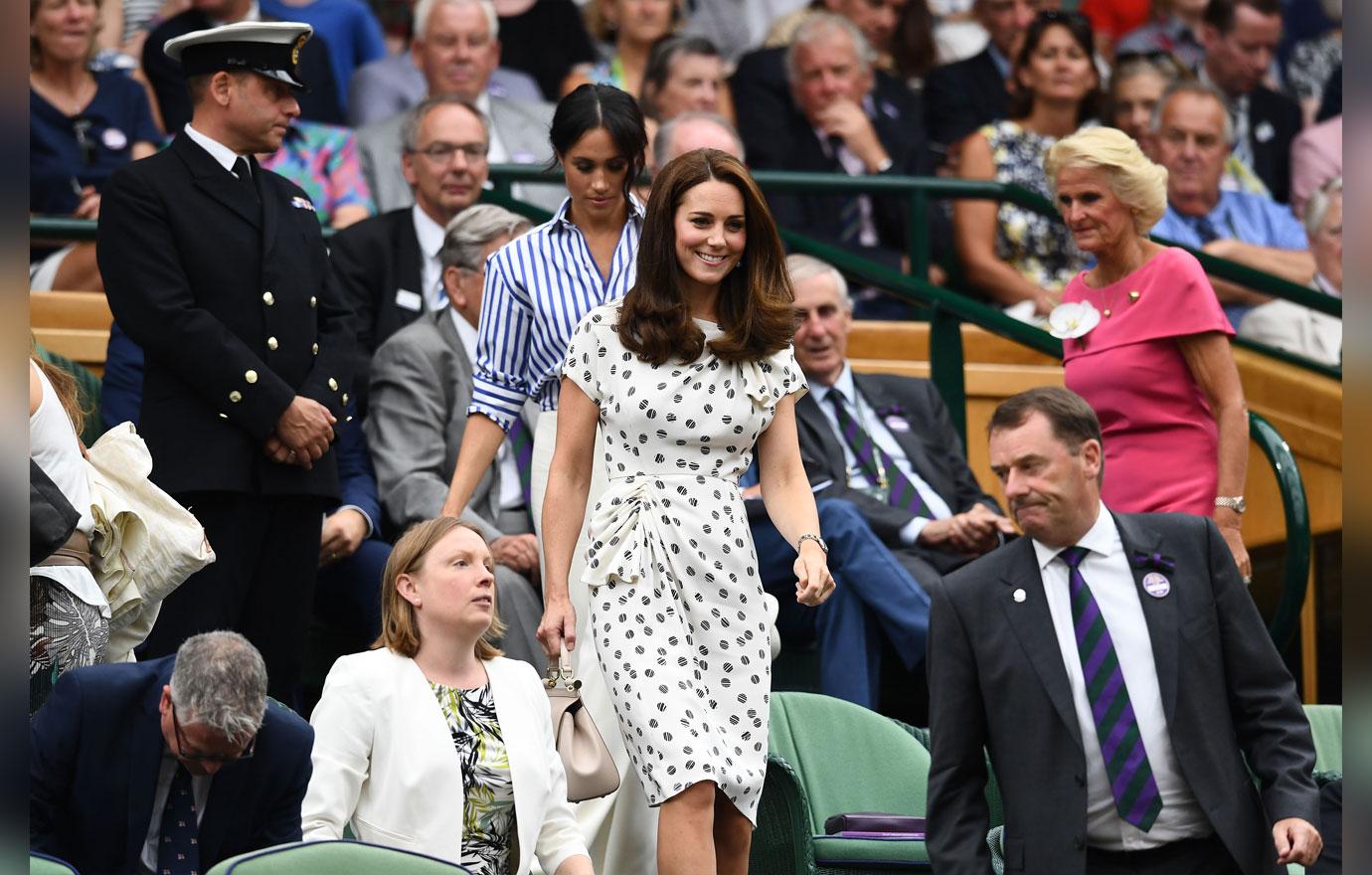 Meghan Markle And Kate Middleton First Solo Appearance Together Wimbledon