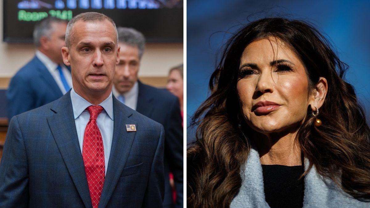 Photo of Corey Lewandowski, Kristi Noem 