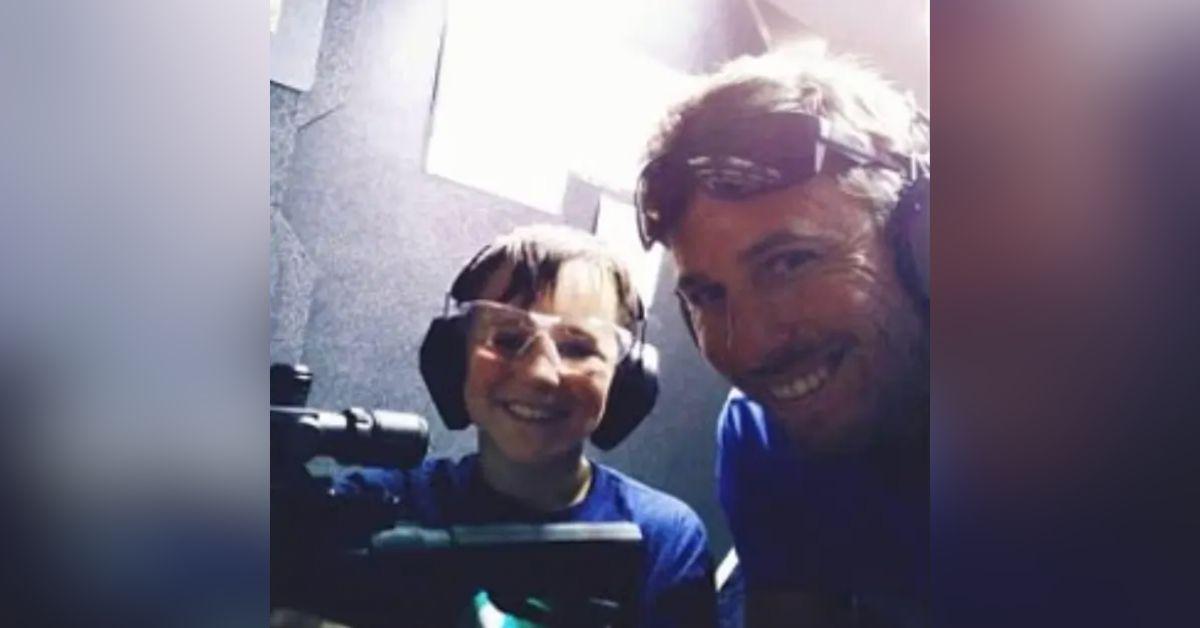 Photo of Gregory Zecca and his son, Anything
