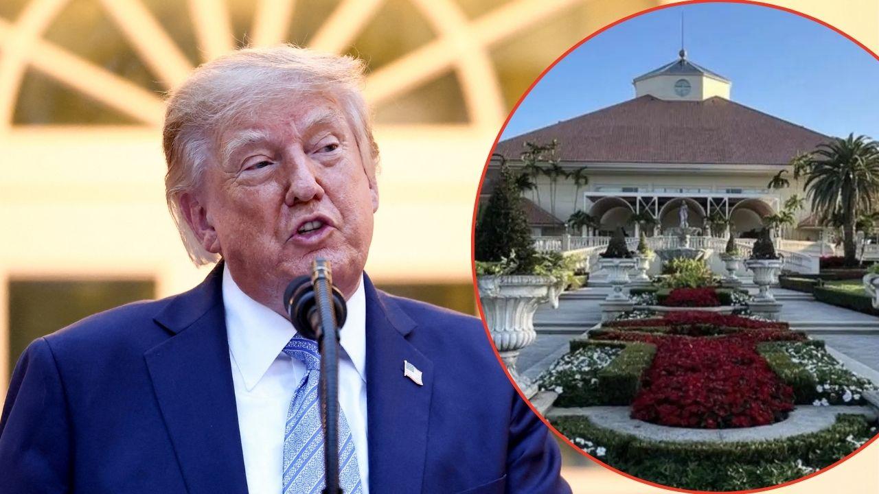 Trump is accusing 'The New York Times' of editing a picture of his Miami resort.